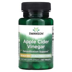 Swanson Apple Cider Vinegar 200 mg 120 таблеток Яблучний оцет