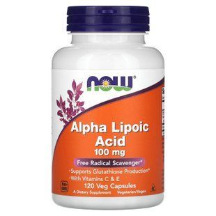 NOW Alpha Lipoic Acid 100 mg 120 капс. Альфа-липоевая кислота