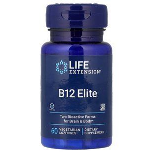 Life Extension B12 Elite 60 леденцов Кобаламин (B-12)