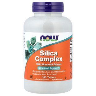 NOW Silica Complex with Horsetail Extract 180 tablets