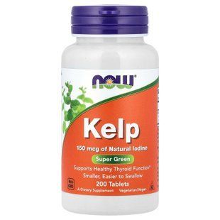 Now Foods Kelp 150 mcg 200 таблеток Йод