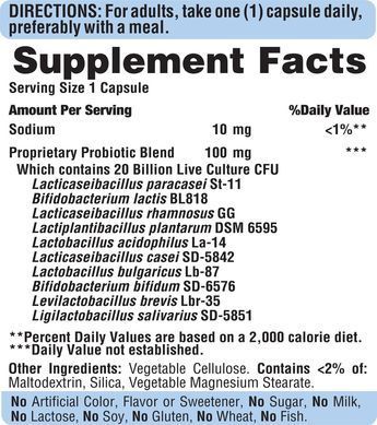 Puritan's Pride Probiotic 10 60 капсул Пробиотики и пребиотики