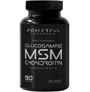 Powerful Progress Glucosamine-Chondroitin + MSM 90 таб. Глюкозамин и хондроитин