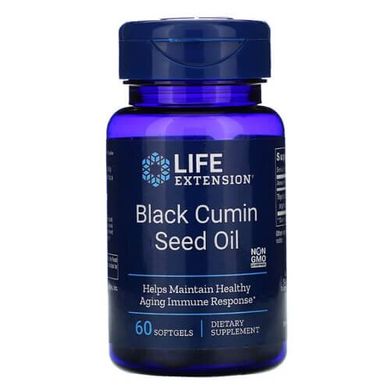 Life Extension Black Cumin Seed Oil 60 жидких капсул Черный тмин