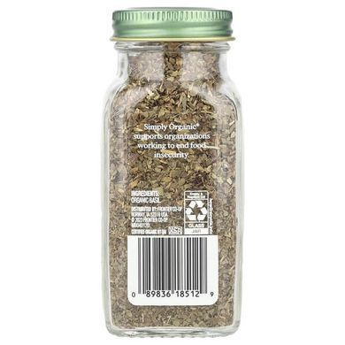 Simply Organic Basil 15 г Спеції