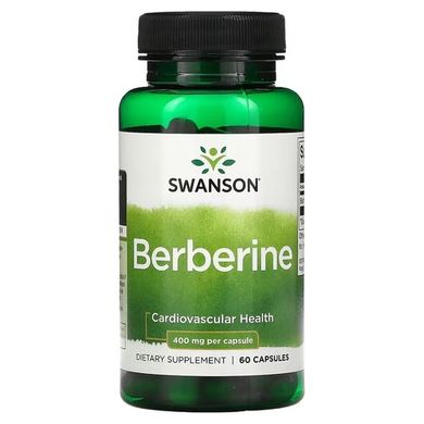 Swanson Berberine 400 mg 60 капс. Берберин