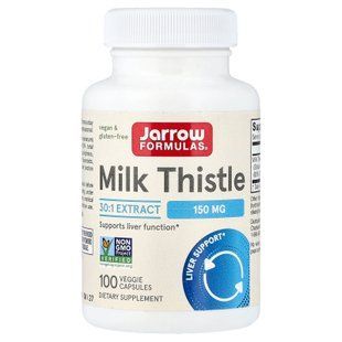 Jarrow Formulas Vegan Milk Thistle 150 mg 100 рослинних капсул Розторопша (Силімарин)