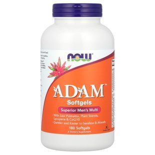 NOW Adam Superior Men's Multi 180 рідких капсул Вітаміни для чоловіків