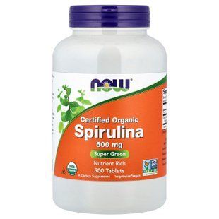 NOW Spirulina 500 mg 500 tab Спирулина