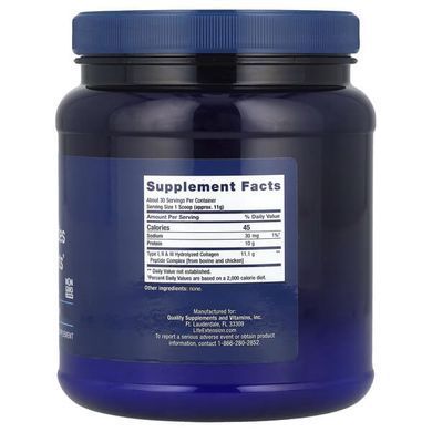 Life Extension Collagen Peptides For Skin & Joints 343 g Коллаген