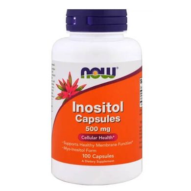 NOW Inositol 500 mg 100 капсул Инозитол (B-8)