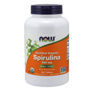NOW Spirulina 500 mg 500 таб Спирулина