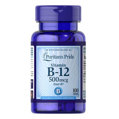 Puritan's Pride Vitamin B-12 500 mcg 100 таб Витамин B-12