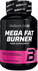 BioTech USA Mega Fat Burner 90 таб Комплексные жиросжигатели