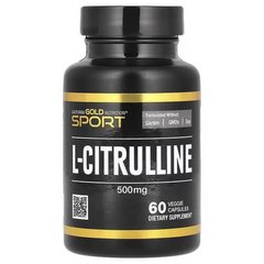 California Gold Nutrition L-Citrulline 500 mg 60 капсул Цитрулін