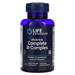 Life Extension BioActive Complete B-Complex 60 капсул Комплекс вітамінів групи В