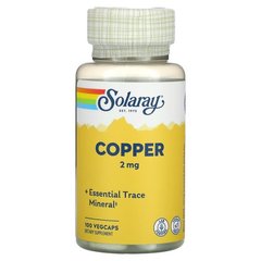 Solaray Copper 2 mg 100 капсул Мідь