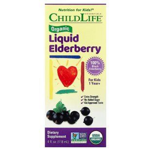 ChildLife Essentials Organic Liquid Elderberry 1 Year+ 118 ml Бузина