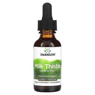 Swanson Milk Thistle Liquid Extract 29.6 мл (02.2027) Розторопша (Силімарин)