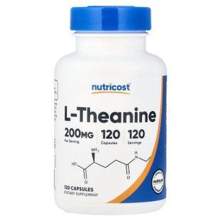 Nutricost L-Theanine 200 mg 120 capsules Теанин