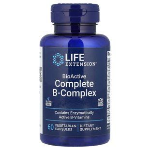 Life Extension BioActive Complete B-Complex 60 капсул Комплекс вітамінів групи В