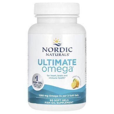 Nordic Naturals Ultimate Omega (1280 mg) 60 Soft Gels Омега-3