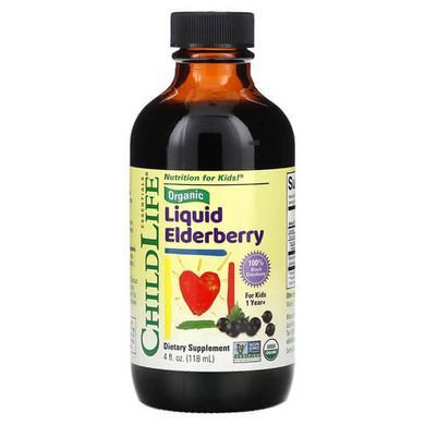 ChildLife Essentials Organic Liquid Elderberry 1 Year+ 118 ml Бузина