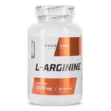 Progress L-Arginine 1,000 mg 60 капсул Аргинин