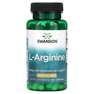 Swanson L-Arginine 500 mg 100 капсул Аргінін