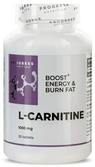 Progress L-Carnitine 1000 mg 30 таблеток L-Карнитин