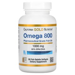 California Gold Nutrition Omega 800 80% EPA/DHA 1000 mg 90 капс Омега-3