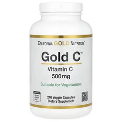 California Gold Nutrition Gold Vitamin C 500 mg 240 капсул Вітамін С