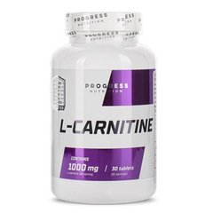 Progress Nutrition L-Carnitine 1000 mg 30 табл L-Карнитин