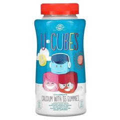 Solgar U-Cubes Children's Calcium with D3 120 жувальних цукерок Кальцій