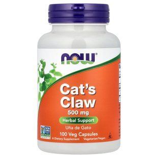 NOW Cat's Claw 500 mg 100 caps Кошачий коготь