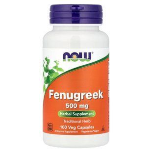 NOW Fenugreek 500 mg 100 капсул Інші екстракти