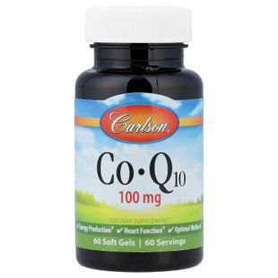 Carlson CoQ10 100 mg 60 Softgels Коэнзим Q-10