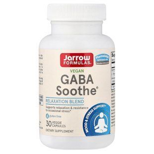 Jarrow Formulas GABA Soothe 30 растительных капсул GABA