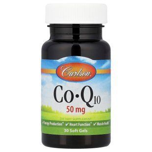 Carlson CoQ10 50 mg 30 softgels Коэнзим Q-10