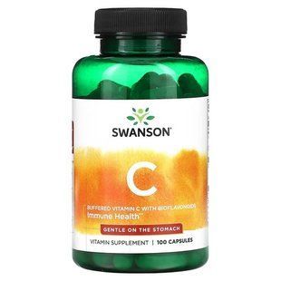 Swanson Buffered Vitamin C with Bioflavonoids 500 mg 100 капсул Вітамін С