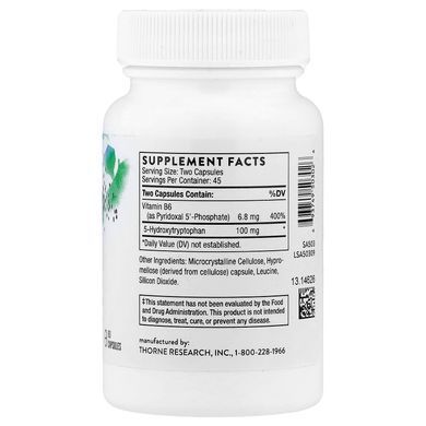 Thorne 5-Hydroxytryptophan 90 капсул 5-HTP