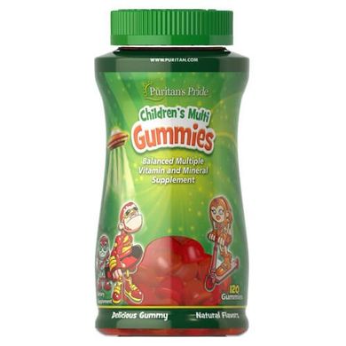 Puritan's Pride Children's Multivitamins & Minerals Gummies 120 Gummies Комплекс мультивитаминов для детей