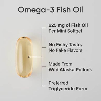 Sports Research Omega-3 Fish Oil Mini-Gels 120 Softgels Омега-3
