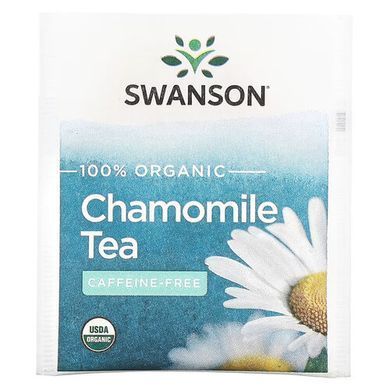 Swanson 100% Organic Chamomile Tea 20 пакетиків Чай та Кава