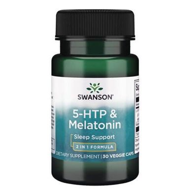 Swanson 5-HTP & Melatonin 30 капсул Мелатонин