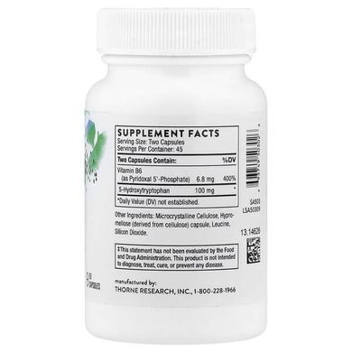 Thorne 5-Hydroxytryptophan 90 капсул 5-HTP