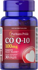 Puritan's Pride Co Q-10 100 mg 30 капсул Коензим Q-10