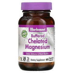 Bluebonnet Buffered Chelated Magnesium 60 капсул Магній