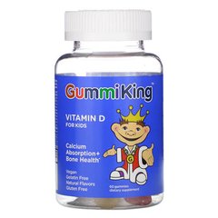 GummiKing Vitamin D for Kids 60 жувальних цукерок Вітамін D для дітей