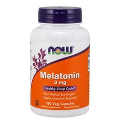 NOW Melatonin 3 mg 180 капс Мелатонин